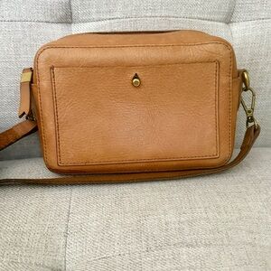 🤎 Madewell Camel Tan CrossBody Leather Bag
